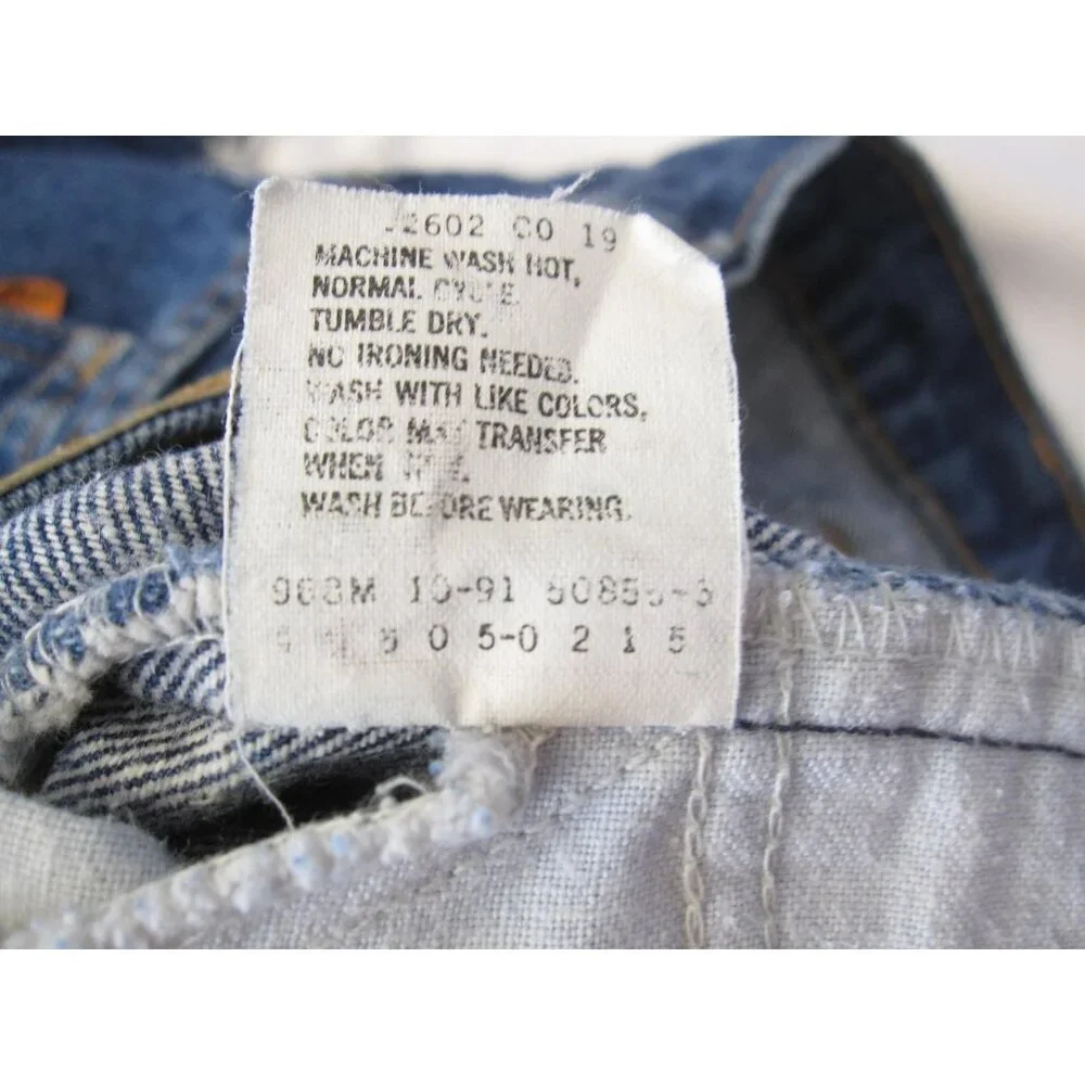 Vintage Levis 505 Denim Jeans Orange Tab‎ Men Distress 90's Sz W30 x L23 (MP503)